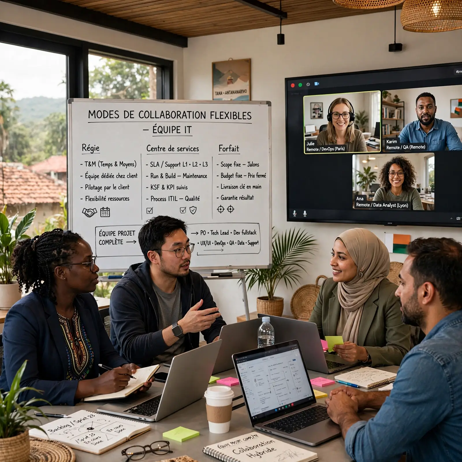 Des modes de collaboration flexibles